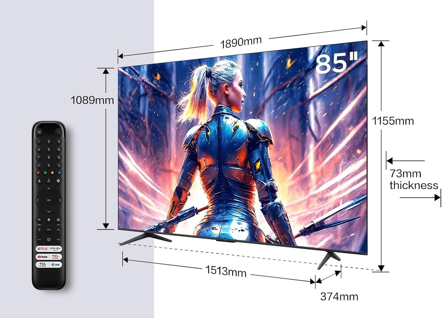 TCL SMART TV 4K QLED 144hz